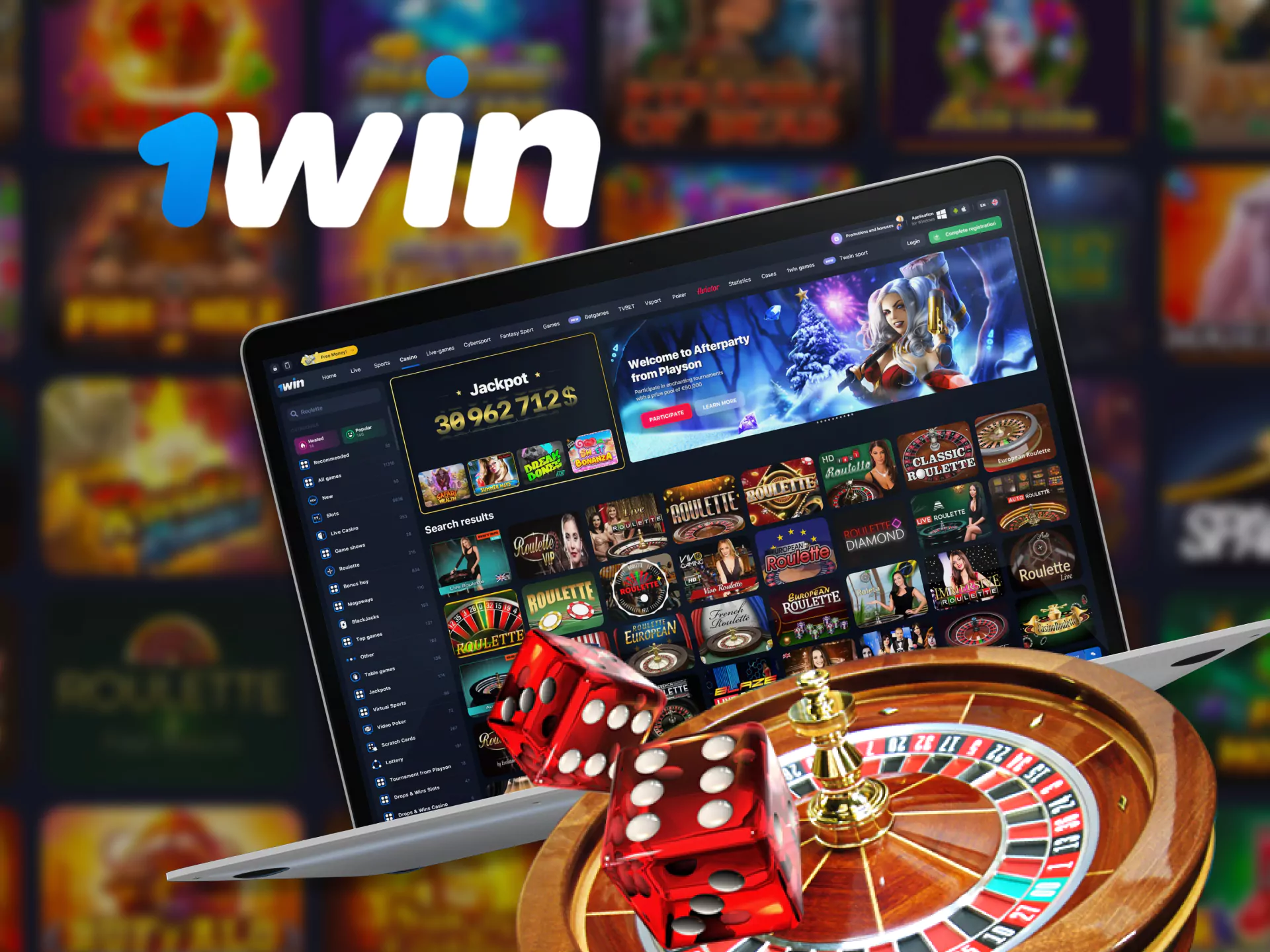 Live Roulette slot 1win