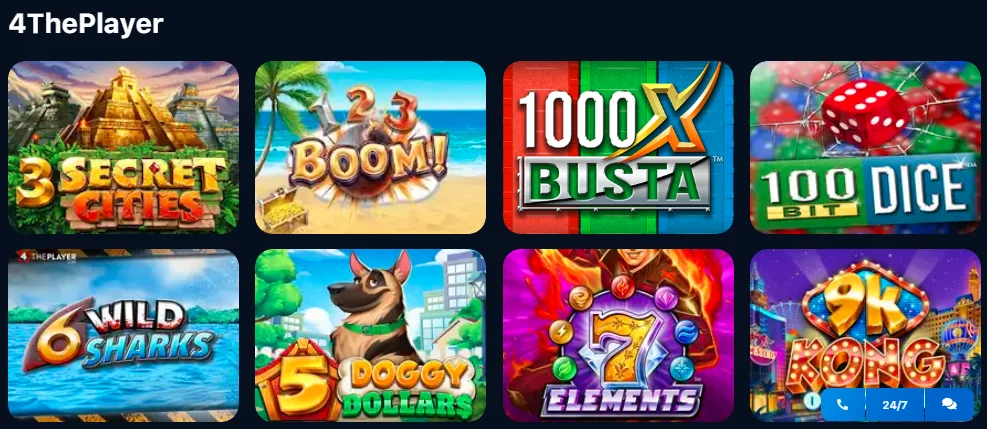 Top 4ThePlayer casinos 1win